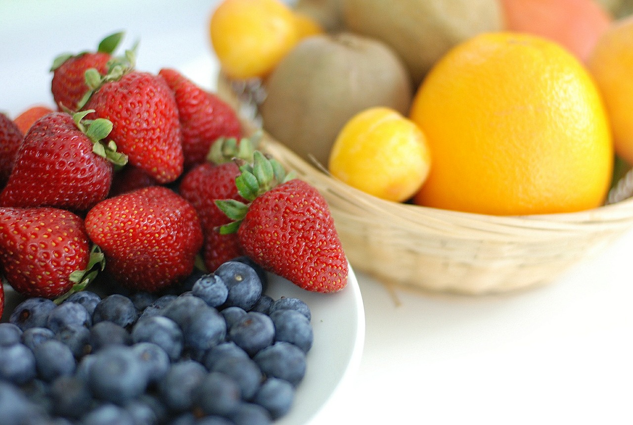 Bowls of fresh fruit