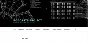 Podcast pedagogy website homepage