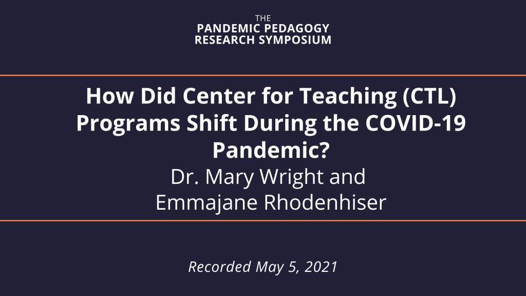 How Teaching and Learning Programs Shifted Focus During the Pandemic