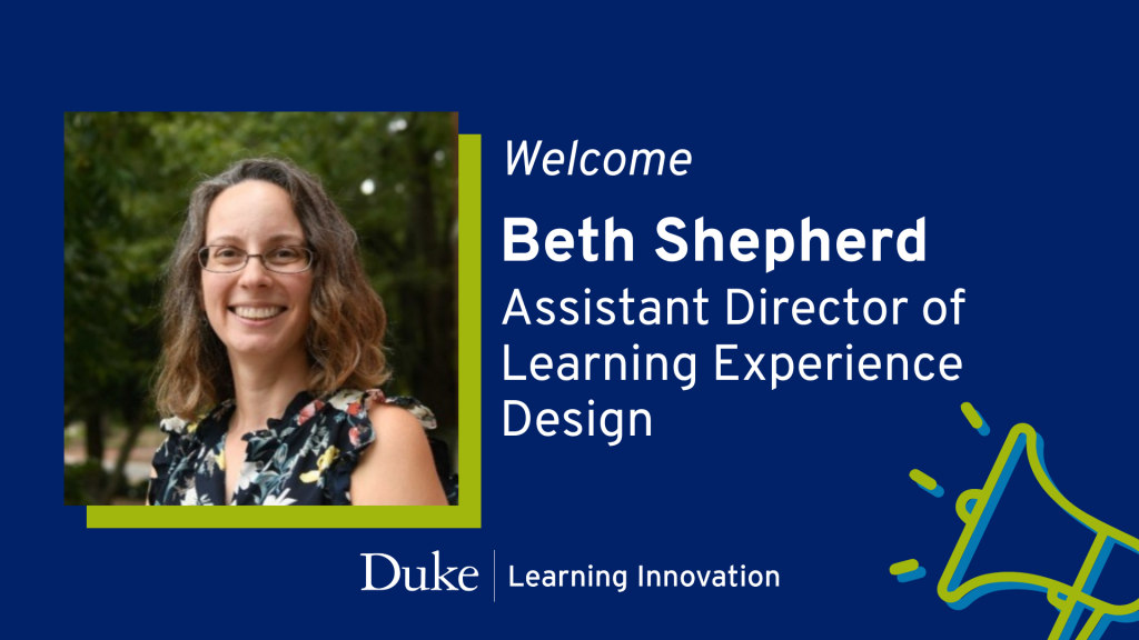 Welcome Beth Shepherd